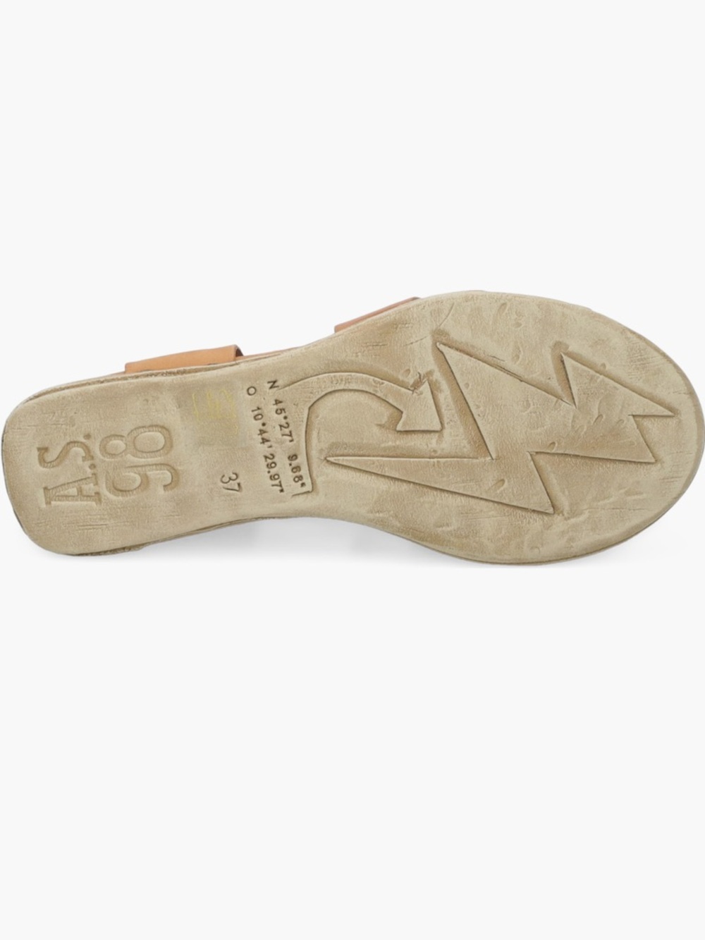 NWT A.S.98 LUMY PLATFORM LEATHER SANDAL IN CAMEL COLOR SIZE EU39/US9 - Picture 8 of 15